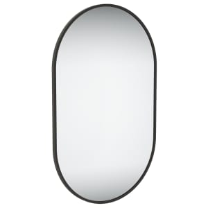 Sensio Archie Black Pill Shaped Bathroom Mirror - 800 x 500mm