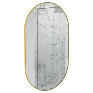 Sensio Nebula Brass Colour Changing LED Bathroom Mirror - 1000 x 600mm
