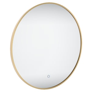 Sensio Nebula Brass Round Colour Changing LED Bathroom Mirror - 600mm